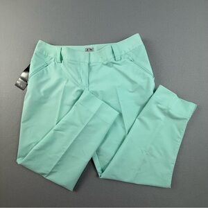Adidas Pants‎ Women's 14 Fresh Green Golf Pants Pockets Stretch Taper Leg New